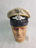 LUFTWAFFE WHITE TOP VISOR CAP