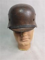 WWII GERMAN M40 HELMET IN BROWN CAMO