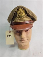 WWII USAF OFFICER AIRFLOW CRUSH CAP