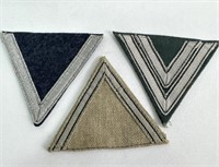 (3) GERMAN RANK CHEVRONS