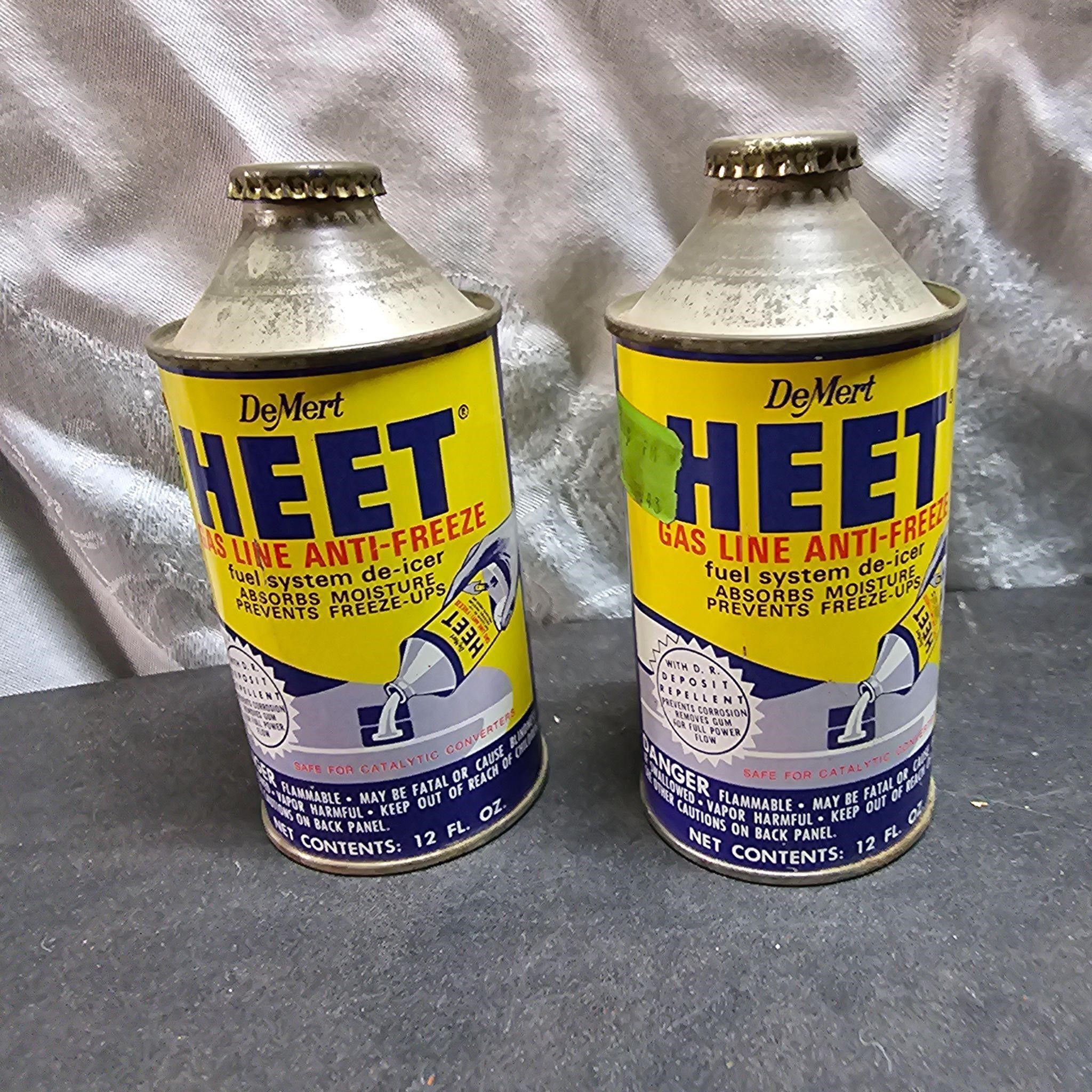 2 vintage heat cans