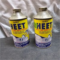 2 vintage heat cans