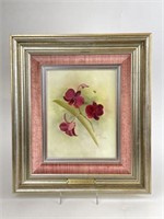 Betty Allison "Orchids" Oil Painting w/ COA