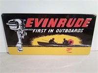 Evinrude Outboard Motors Sign 17x8.5"