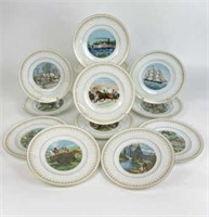 Danbury Mint Currier & Ives Collectable Plates