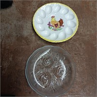 Vintage Egg Plate & serving dish