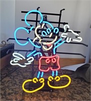 Light up Neon type Mickey Mouse sign,  24"×20"
