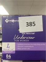 MM womens underwear L 84ct