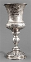 German Engraved Silver Elijah's Cup, 1887