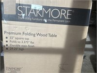 Stakmore premium folding wood table 32in