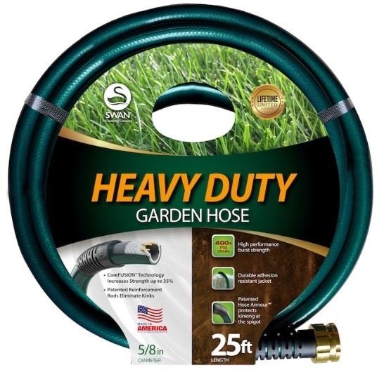 Swan Heavy Duty Garden Hose 5/8 in. X 25 ft.
