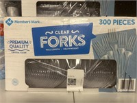 MM clear forks 300 pcs