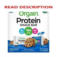 6 BOXES  72 Ct  Orgain Protein Bar