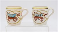 Fred Roberts Western Coffee Cup Set