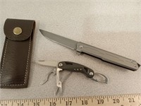 **Clip on Swiss? Knife and slender knife with case