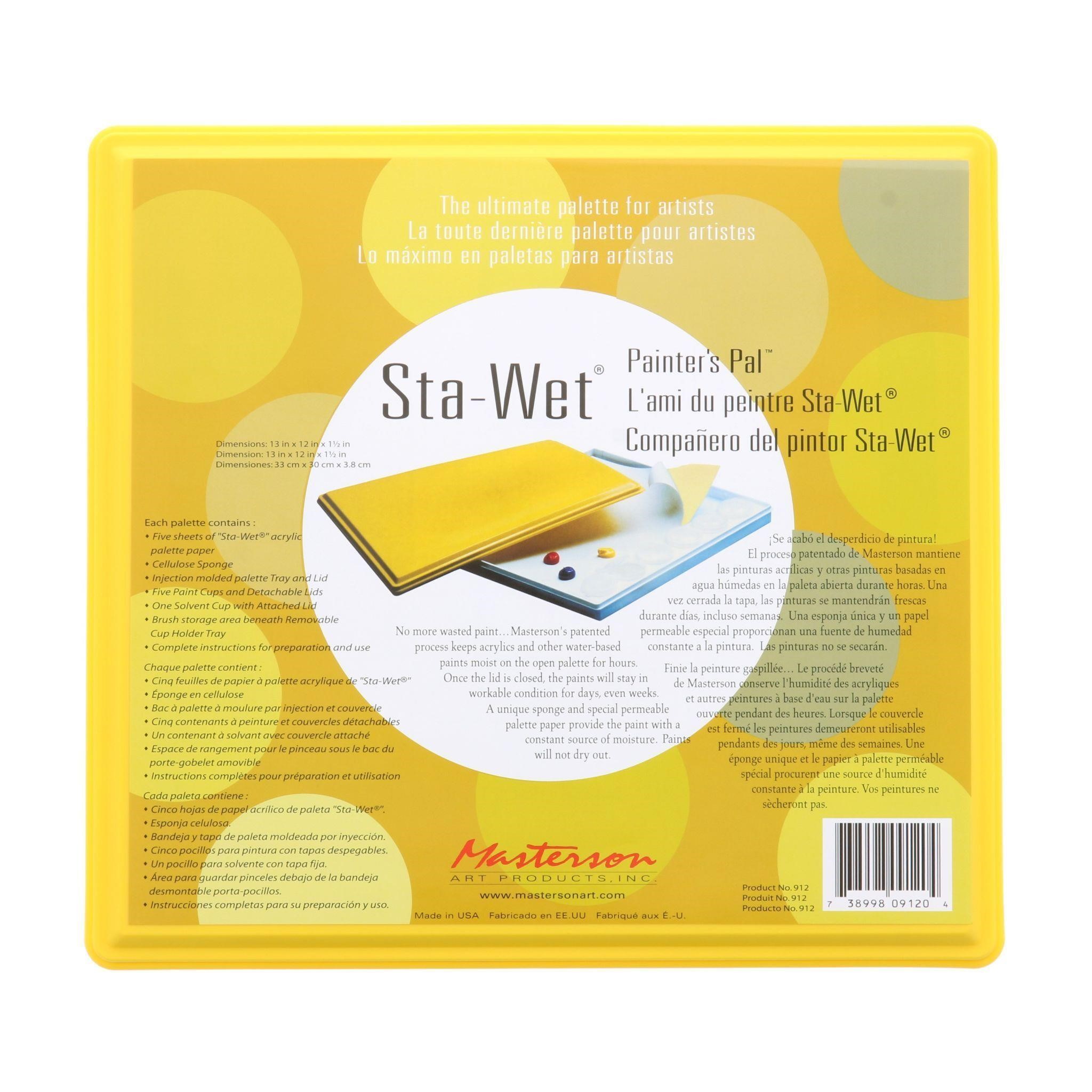 Masterson Sta-Wet Painter S Pal Palette Kit