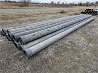 (14) 10" Aluminum Gated Pipe