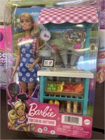 Box of (4) Mattel Toys Farmer’s Market Barbie