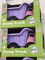 Lot of (2) Green Toys Purple and Pink Dump Truck