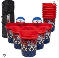 Battle Buckets Giant Yard Pong X Basket Ball