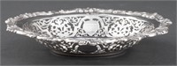 Edward VII Sterling Silver Reticulated Oval Dish