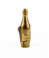 Brass Champagne Bottle Vesta Case & Striker