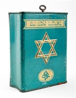 Alfred Salzman JNF Tin Tzedakah Box, ca. 1930