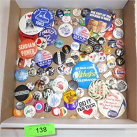 VINTAGE & NEWER PINBACK BUTTONS