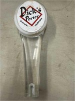 Dick's Porter Centralia, Wa. beer tap handle 8-1/2