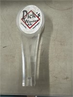 Dick's winter ale Centralia Wa  beer tap handle