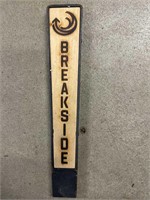Breakside beer tap handle 11”