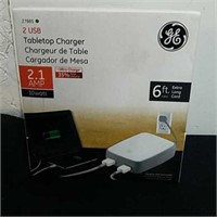 New USB tabletop 2.1 amp Chargers with 6 ft cord