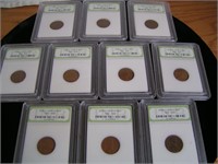 10-mixed Lincoln wheat pennies good
