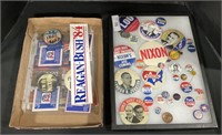 Political Buttons and Pins