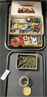 2 Boxes Of Slot Cars & Miniature Military Men