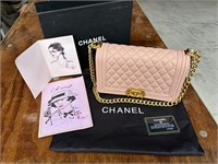 Chanel Baby Pink Le Boy Flap Over Bag Brand New