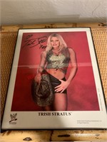 Signed WWE Trish Stratus Photo (hallway)