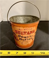 Vintage Sultana Peanut Butter Pail Tin (hallway)
