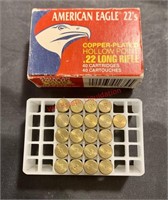 21 Rounds American Eagle 22’s .22 Copper Plated
