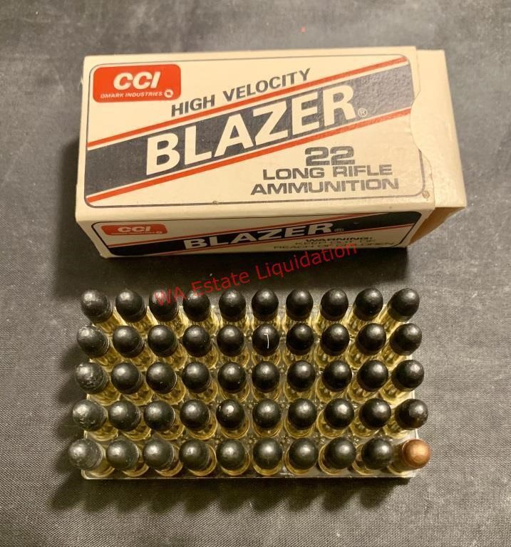 50 Rounds Blazer 22’s Long Rifle Ammo (hallway)