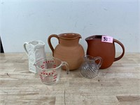 Lot of Pitchers/ Pourers