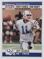1990 Pro-Set Jeff George NFL Rookie Card