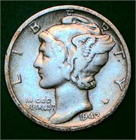 1942 S Mercury Dime Silver Content