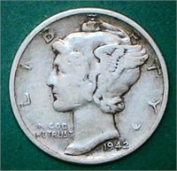 1942 P Mercury Dime Silver Content