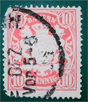 1876 Barvaria 10pf