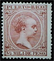 1890 Porto Rico Al fonso XIII