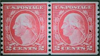 1915 Washington Pair Scott# 455 Mint
