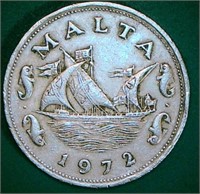 1972 Malta Coin