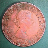 1957 British 1/2 Penny