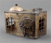 Rachel's Tomb Form Metal Tzedakah Box